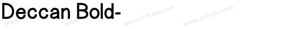 Deccan Bold字体转换